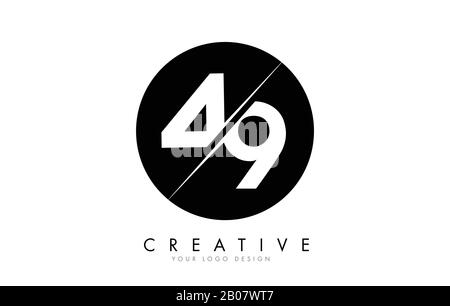 Ab A B Letter Logo Design mit Creative Cut. Kreatives Logo-Design. Stock Vektor