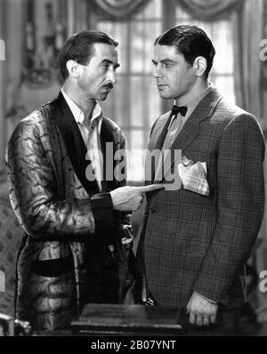 Osgood PERKINS und PAUL MUNI als Tony Camonte in SCARFACE 1932 Regisseure HOWARD HAWKS und RICHARD ROSSON Roman Armitage Trail Screen Story Ben Hecht Produzent Howard Hughes The Caddo Company/United Artists Stockfoto