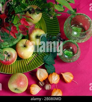 Äpfel im Herbst. Foto Jeppe Gustafsson Stockfoto