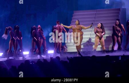 Foto Muss Gutgeschrieben werden ©Alpha Press 078237 18/02/2020 Lizzo AKA Melissa Jefferson bei Den Brit Awards 2020 auf der O2 in London. Stockfoto