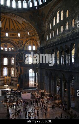 Türkei. Istanbul. Hagia Sofia. Innen. Stockfoto