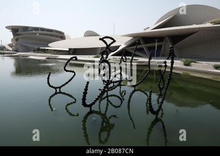 Nationalmuseum von Katar, Doha, Katar am 14. Oktober 2019. Stockfoto