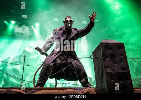 Oslo, Norwegen. Februar 2020. Die schwedische Heavy-Metal-Band Sabaton führt ein Live-Konzert im Spektrum in Oslo auf. (Foto (Foto: Gonzales Foto - Terje Dokken). Stockfoto