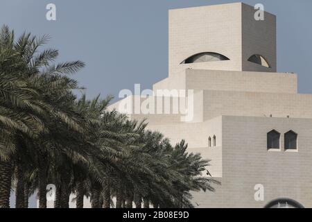 Außenansicht des Museums für Islamische Kunst, Doha, Katar am 10. Oktober 2019. Stockfoto