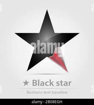 Schwarze Sterne Business-Symbol für die kreative Gestaltung Stock Vektor