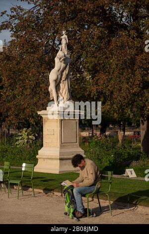 Tuileries Garten Paris Frankreich Stockfoto