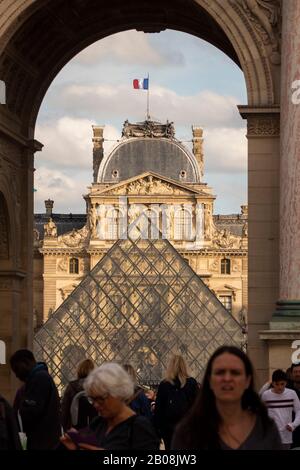 Das Museum Louvre-Paris Frankreich Stockfoto