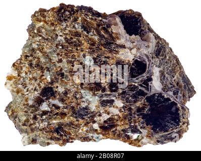 Vermiculit, Mica, Lanark, Ontario Vermiculite ist ein hydratisiertes Magnesiumaluminiumsilikatmineral. Stockfoto