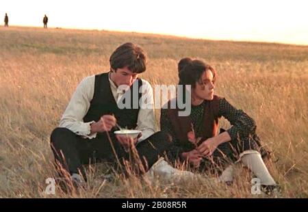 Days OF HEAVEN 1978 Paramount Pictures Film mit Richard Gere auf der rechten Seite und Bob Wilson Stockfoto