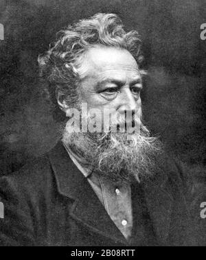 William MORRIS (1834-1896) englischer Textildesigner, Dichter und Romanautor um das Jahr 1888 Stockfoto