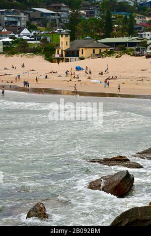 Blick auf Den Süßwasserstrand in Sydney, Australien Stockfoto