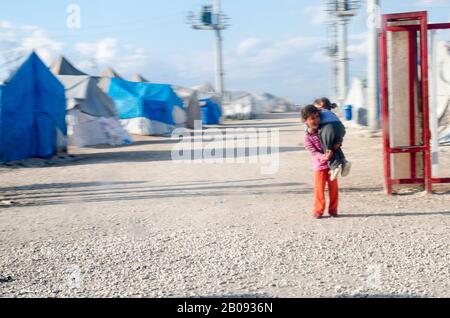 Syrer im Refugee Camp in Urfa (Editorial) Stockfoto