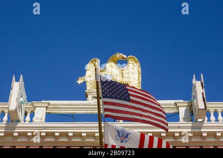 Das Custom House in Salem, Massachusetts. Das im Jahr 1819 erbaute Haus ist Teil der Salem Maritime National Historic Site. Stockfoto