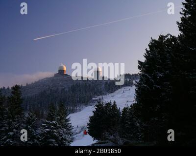 Bayerisch Eisenstein, Deutschland: Der größte Berg im bayerischen Wald ist der abgebildete große Arber (großer Arber) Stockfoto