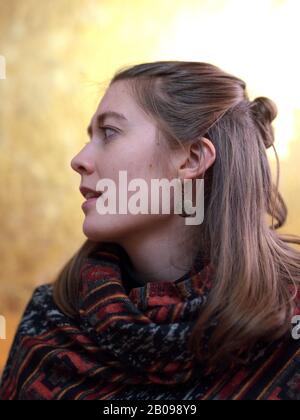 Schöne Stimme! Wunderschöne-Stimme! Sängerin/Songwriterin Nora Lotz Stockfoto