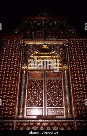 ÄGYPTEN, KAIRO, INNERE DER BEN EZRA SYNAGOGE, ÄLTESTE SYNAGOGE ÄGYPTENS Stockfoto