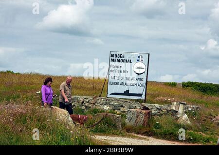 Frankreich, Brittainy, Pen Hir, Musee Memorial, Schlacht am Atlantik, Poite de Pen Hir, Bunker Atlantikschlacht, zweiten Weltkrieg, Atlantikwall, Stockfoto