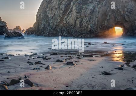 Magische Schönheit in Big Sur California USA Stockfoto