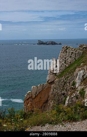 Frankreich, Brittainy, Pen Hir, Musee Memorial, Schlacht am Atlantik, Poite de Pen Hir, Bunker Atlantikschlacht, zweiten Weltkrieg, Atlantikwall, Stockfoto