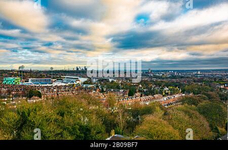 Headingley und Leeds City Centre Stockfoto