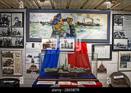 Frankreich, Brittainy, Pen Hir, Musee Memorial, Schlacht am Atlantik, Poite de Pen Hir, Bunker Atlantikschlacht, zweiten Weltkrieg, Atlantikwall, Stockfoto