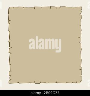 Vintage-Vektor-brauner Pergamenthintergrund. Alte Illustration aus altem Papier Stock Vektor