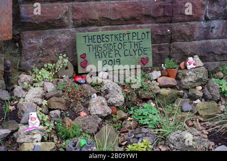 Das Bestgehütete Grundstück Auf Dieser Seite des Flusses Clyde 2019, Yoker, Glasgow Stockfoto