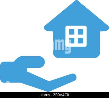 Vektorvorlage für das Design von Immobiliensymbonen. Stock Vektor