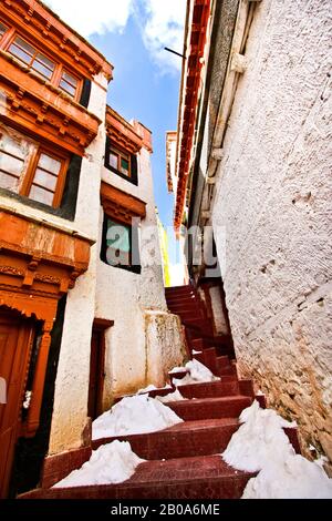 Liker oder Klukhil Kloster in Ladakh. Himalaya. Indien Stockfoto