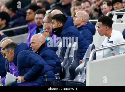 London, Großbritannien. Februar 2020. Während der Champions-League-Runde 16 zwischen Tottenham Hotspur und RB Leipzig im Tottenham Hotspur Stadium, London, England am 19. Februar 2020 Credit: Action Foto Sport/Alamy Live News Stockfoto