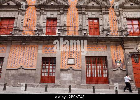 Schöne Gebäude im Historischen Zentrum von Puebla, Puebla, Mexiko, Mittelamerika Stockfoto