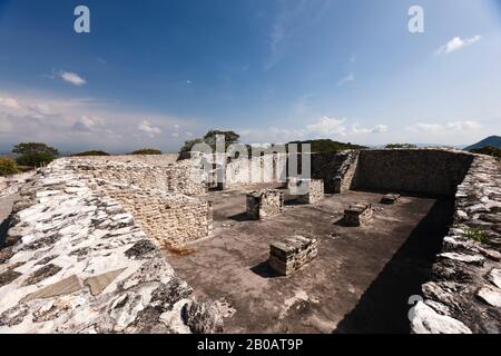 Xochicalco archäologische Stätte, Akropolis, Morelos, Mexiko, Zentralamerika Stockfoto
