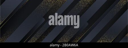 Trending Luxury Metallstreifen Texturhintergrund mit Goldglanz für Reklametafel- und Bannerdesign Stockfoto