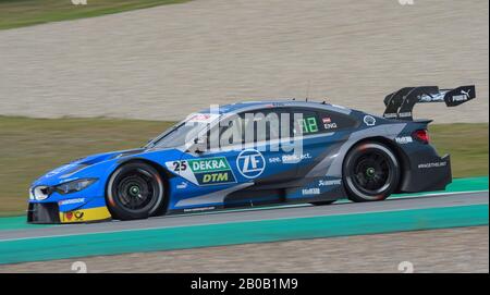 Der österreichische Rennfahrer Philipp eng fuhr in seinem BMW M4 Turbo DTM-Auto bei einem Rennen auf der TT-Rennstrecke in Assen, Niederlande. Stockfoto