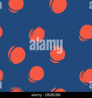 Nahtloses Muster aus handgezogenen Kreisen. Stock Vektor