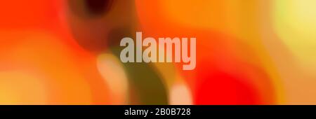 Glatte horizontale Hintergrundgrafik mit dunkelorange, Schokolade und orange-roten Farben und Platz für Text. Stockfoto