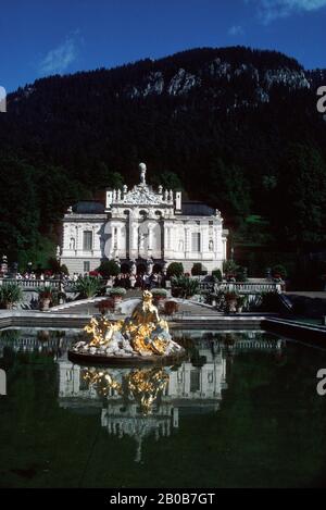 DEUTSCHLAND, BAYERN, SCHLOSS LINDERHOF Stockfoto