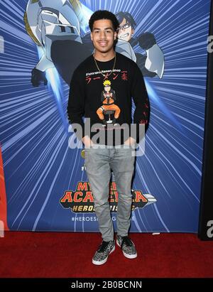 19. Februar 2020 - Westwood, Kalifornien - Marcus Scribner. Funimation Films Präsentiert Die nordamerikanische Premiere Von "My Hero Academia: Heroes Rising", die im Regency Village Theatre abgehalten wird. (Bild: © Birdie Thompson/AdMedia über ZUMA Wire) Stockfoto