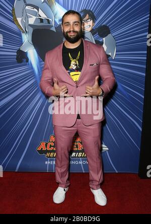 19. Februar 2020 - Westwood, Kalifornien - Rusev. Funimation Films Präsentiert Die nordamerikanische Premiere Von "My Hero Academia: Heroes Rising", die im Regency Village Theatre abgehalten wird. (Bild: © Birdie Thompson/AdMedia über ZUMA Wire) Stockfoto