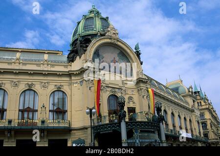 TSCHECHISCHE REPUBLIK, PRAG, ALTSTADT, GEMEINDEHAUS Stockfoto
