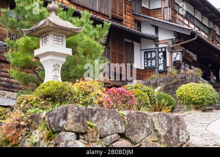 Nakasendo Weg durch Magome, Präfektur Gifu, Japan Stockfoto