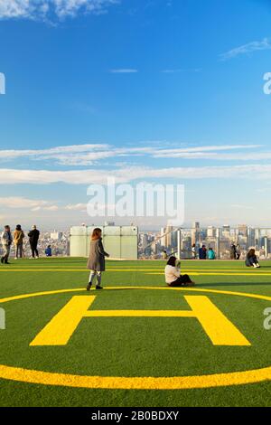Dach des Shibuya Scramble Square, Shibuya, Tokio, Japan Stockfoto