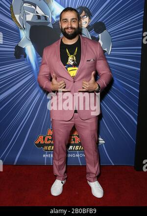 19. Februar 2020 - Westwood, Kalifornien - Rusev. Funimation Films Präsentiert Die nordamerikanische Premiere Von "My Hero Academia: Heroes Rising", die im Regency Village Theatre abgehalten wird. (Bild: © Birdie Thompson/AdMedia über ZUMA Wire) Stockfoto