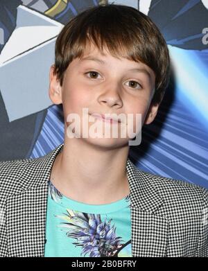 19. Februar 2020 - Westwood, Kalifornien - Finn Carr. Funimation Films Präsentiert Die nordamerikanische Premiere Von "My Hero Academia: Heroes Rising", die im Regency Village Theatre abgehalten wird. (Bild: © Birdie Thompson/AdMedia über ZUMA Wire) Stockfoto