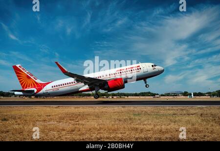 Air India neuer Airbus 320 NEO Start Stockfoto