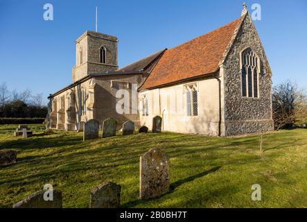 Dorfpfarrei Hacheston, Suffolk, England, Großbritannien Stockfoto