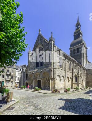 Basilika Saint Sauveur, Dinan, Department of Cotes-d'Armor, Frankreich Stockfoto