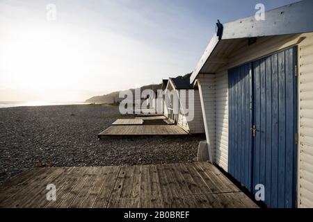 Küstenstadt Lyme Regis, Dorset, Großbritannien Stockfoto