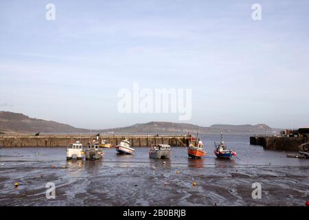 Küstenstadt Lyme Regis, Dorset, Großbritannien; Stockfoto