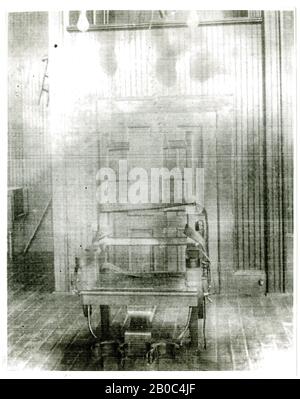 Unbekannter Künstler, ohne Titel (Sing Sing Prison, Electric Chair), n.d., Gelatine silberfarbener Druck Stockfoto